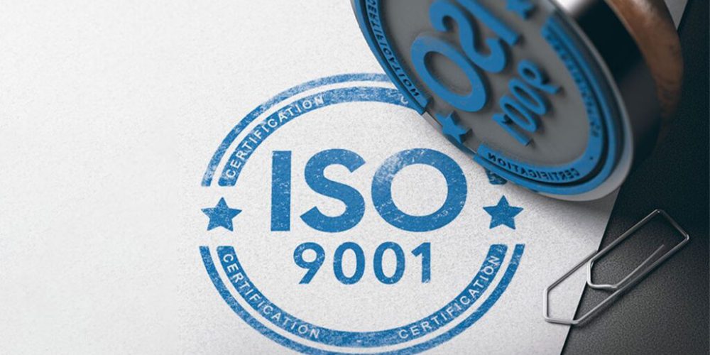 Picture of a stamp with ISO 9001