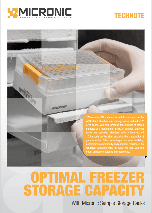 Optimal Freezer Storage Capacity NBS Scientific NL